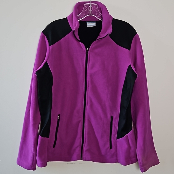Columbia Fleece Jacket Zip Front Size L - Picture 2 of 10
